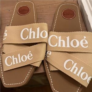 Chloé Women's Woody Logo Slide Sandals 39